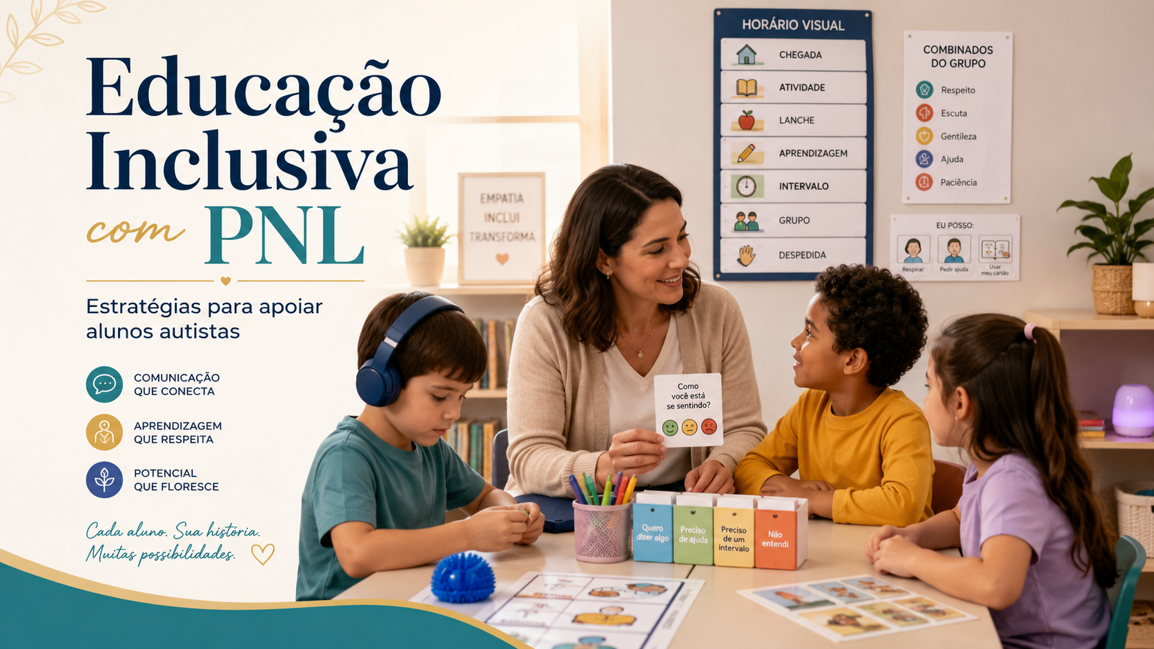 Imagem do artigo sobre educação inclusiva, autismo e o repertório de quem ensina.